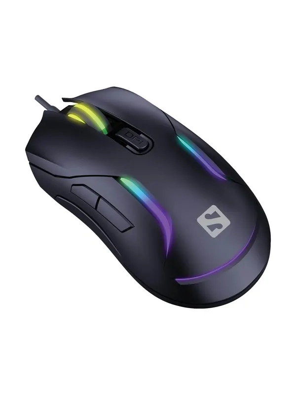 Sandberg LightFlow 6D - Gamingmus - Optic - 6 knappar - Svart