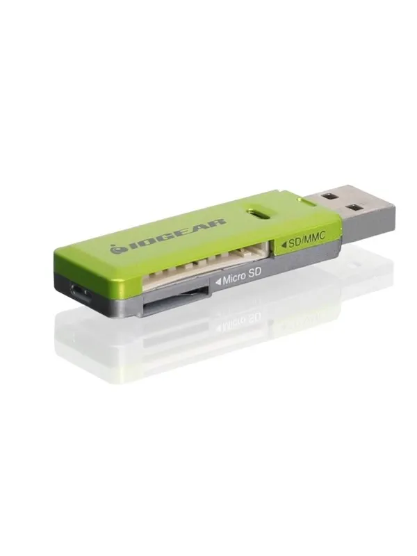 IOGEAR SD / MicroSD / MMC Card Reader / Writer GFR204SD - läsare