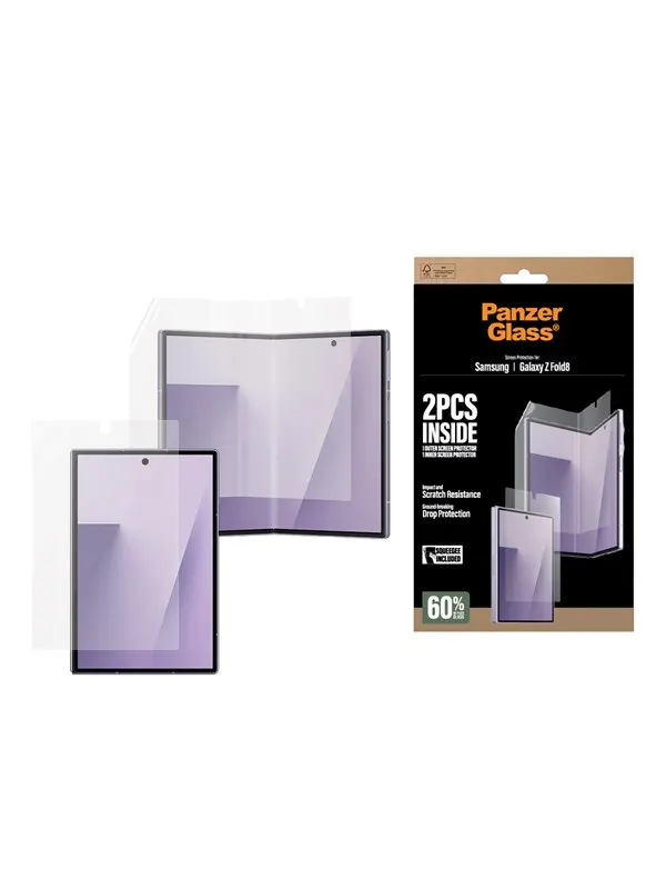 PanzerGlass Sub Screen Protector &amp; Main Film Screen Protector Samsung Galaxy Z Fold8 | Classic Fit