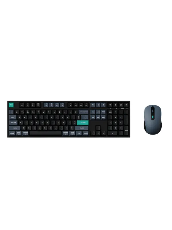 Keychron B36 & BM25 Keyboard & Mouse Wireless Combo - Tastatur & Mus set - Nordisk - Svart