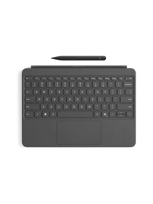 Microsoft Surface Pro Keyboard - 12-inch - keyboard full size - with touchpad accelerometer - slate - with Slim Pen Input Device - Tangentbord - Grå