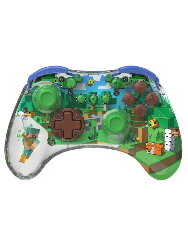 PDP REALMz - Minecraft Forest Biome - Wireless Controller - Nintendo Switch