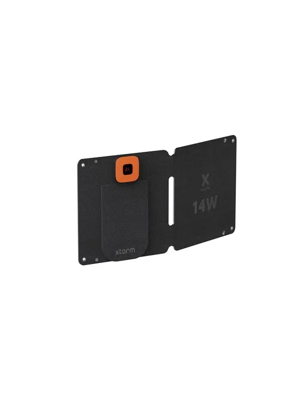 Xtorm Kraftfull 14W Solcellspanel IPX4 USB-C/A utgångar