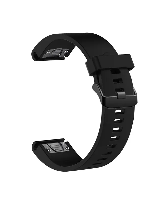 FIXED Silikonrem för Garmin QuickFit 20 mm Svart