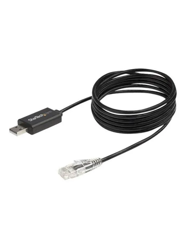 StarTech.com 6 ft. / 1.8 m Cisco USB Console Cable - USB to RJ45 - 460Kbps - serial cable - 1.8 m - black - Svart - 1m