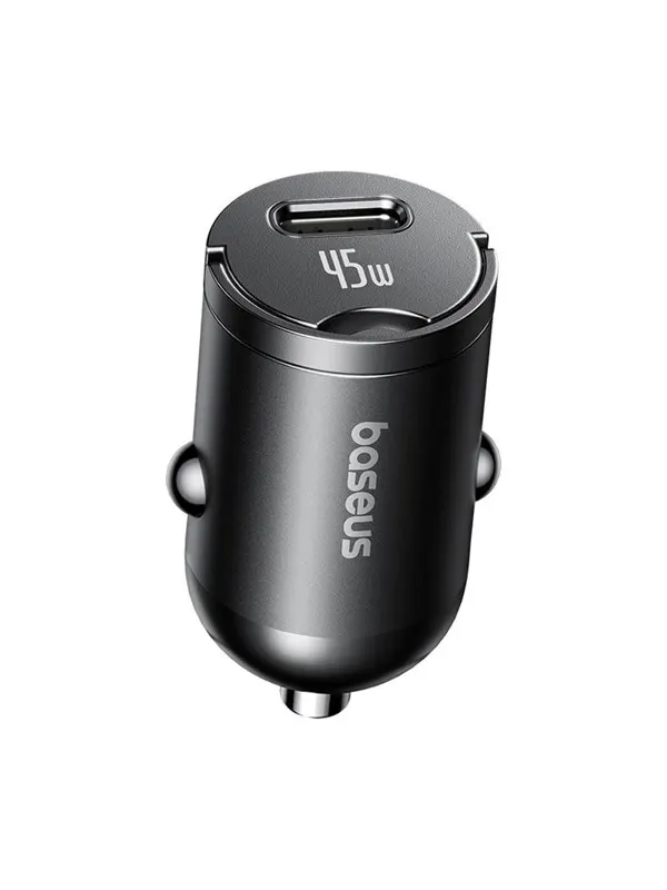 Baseus PrimeTrip VP2 45W USB-C Car Charger with 60W USB-C to USB-C 1m Cable - Black