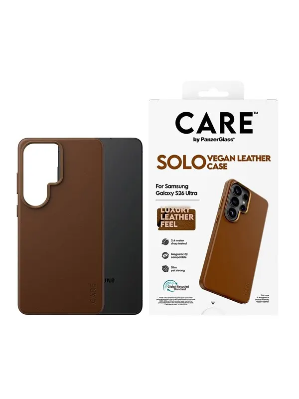 CARE by PanzerGlass Solo Case Brown w. Qi Samsung Galaxy S26 Ultra