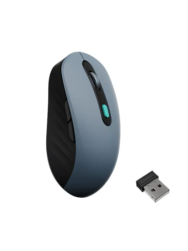 Keychron BM25 Wireless Tri-Mode - Mouse - Optic - 6 knappar - Grå