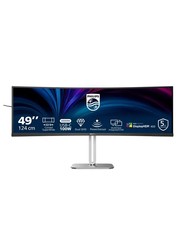 49" Philips 49B2U5900C - 5120x1440 - 75Hz - VA - 100W USB-C - KVM switch