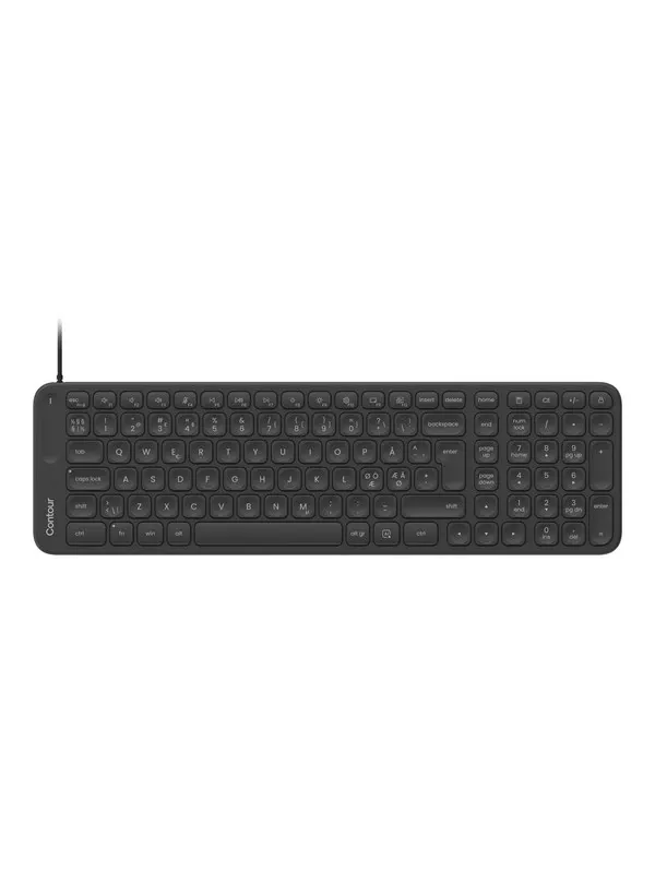 Contour Balance Mid-Size Keyboard Wired Pan Nordic Layout - Tangentbord - Nordisk