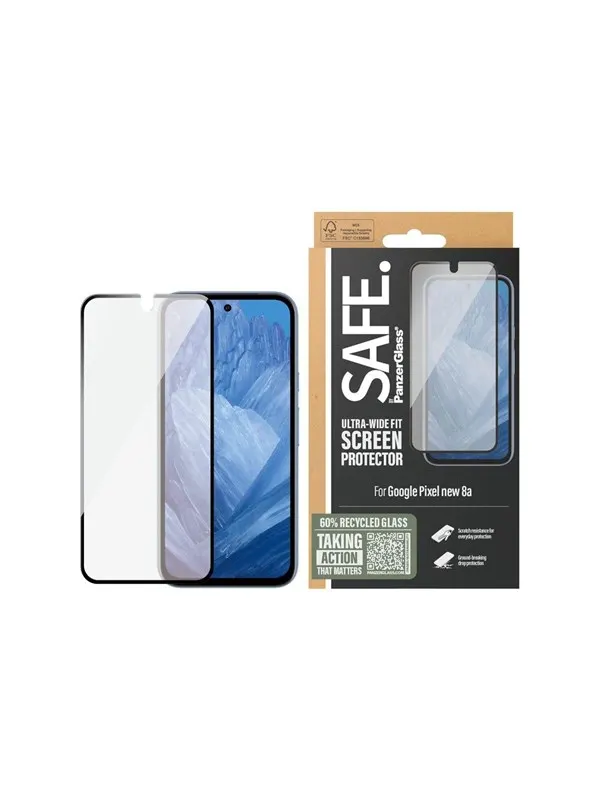 SAFE by PanzerGlass Screen Protector Google Pixel 9a 5G | Ultra-Wide Fit