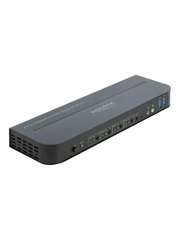 DeLOCK DisplayPort 1.4 KVM Switch 8K 30 Hz with USB 3.0 and Audio