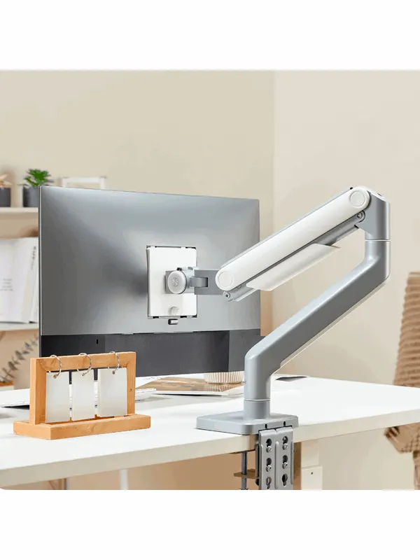 Alterzone  Arm Momentum Kraftig Enkel Monitorarm, Silver