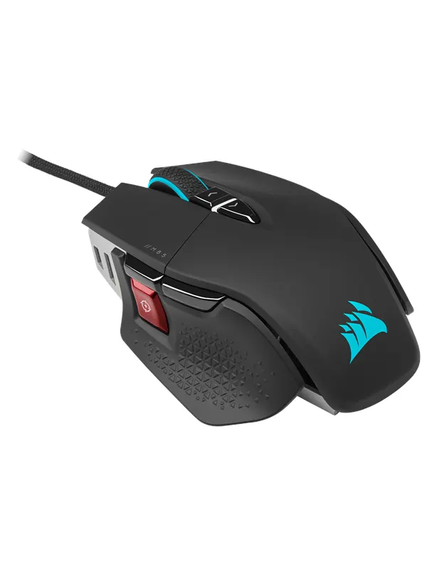 Corsair M65 RGB ULTRA - Black - Gamingmus - Optic - 8 knappar - Svart med RGB ljus