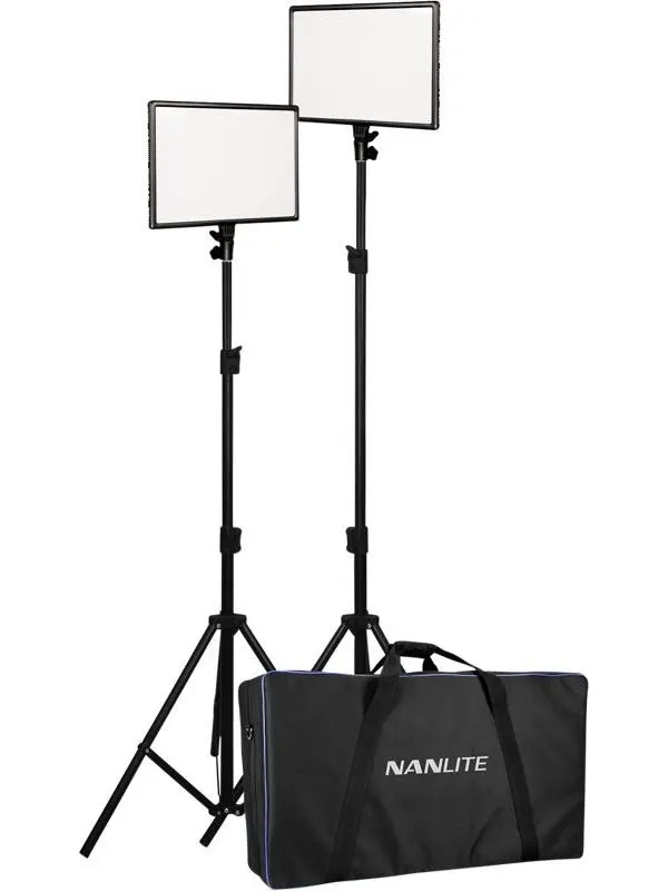 Nanlite LumiPad 25 LED 2 Light kit with stand and bag