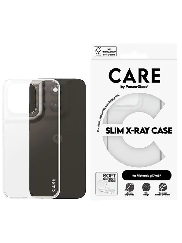 CARE by PanzerGlass TPU Case Transparent Motorola moto g77/g67