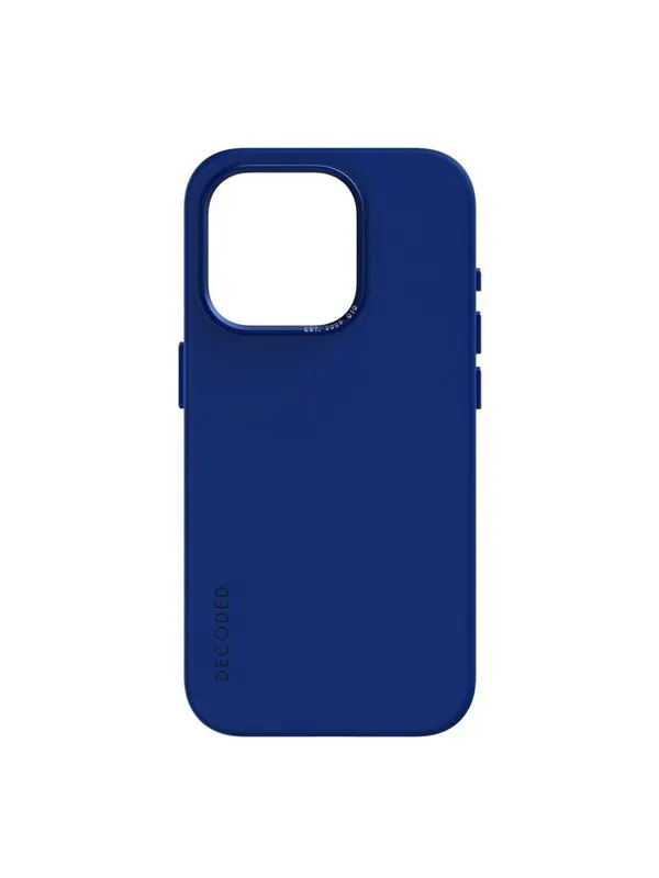 Decoded AntiMicrobial Silicone Backcover for iPhone 15 Pro Galactic Blue