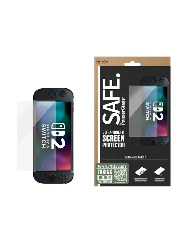 SAFE by PanzerGlass Screen Protector Nintendo Switch 2 | Ultra-Wide Fit