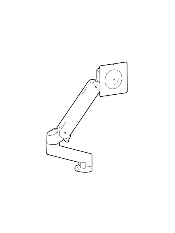 Ergotron LX Pro mounting kit - Constant Force Technology - for flat panel - expansion kit - Svart