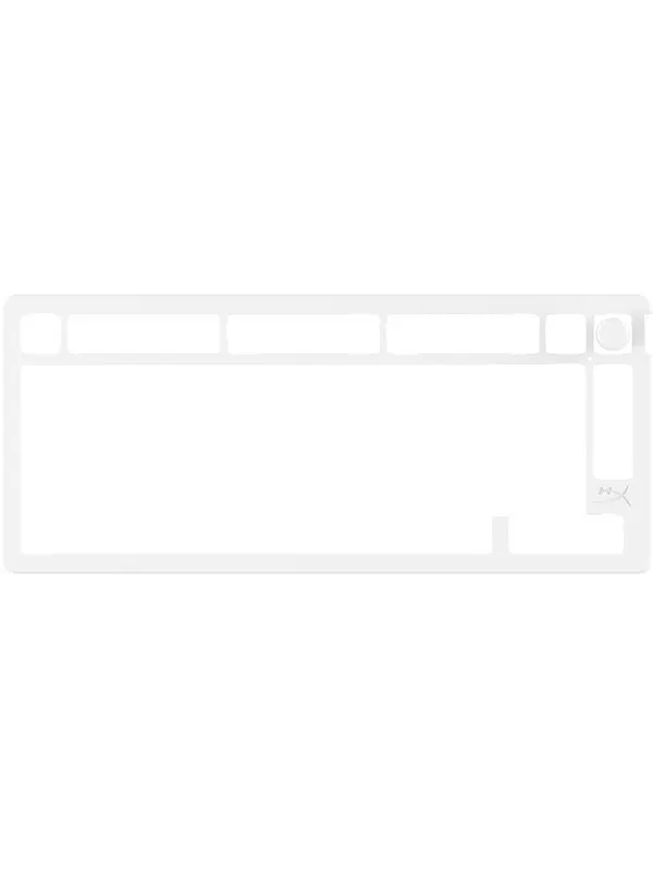 HyperX Alloy Rise 75 (75%) - Top Plate - White - Gaming Keyboard - Utan numpad - Vit