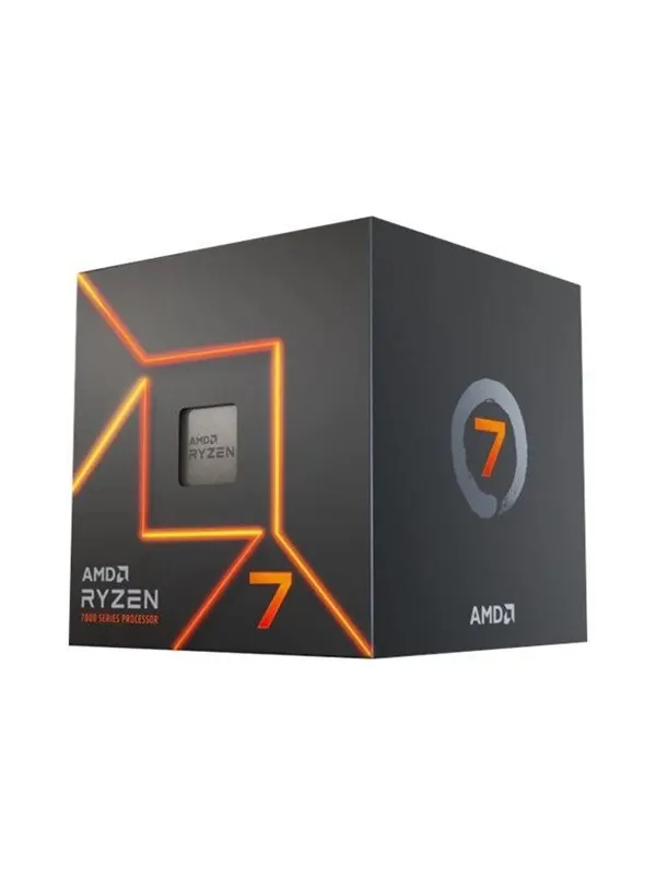 AMD Ryzen 7 7700 / 3.8 GHz processor - Box CPU - 8 kärnor - 3.8 GHz - AMD AM5 - AMD Boxed (med kylare)