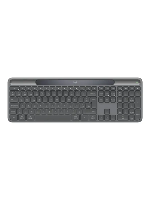 Logitech K980 Signature Slim Solar+ for Business - Tangentbord - Nordisk - Grå