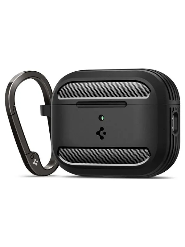 Spigen Rugged Armor - matte black - AirPods Pro 3