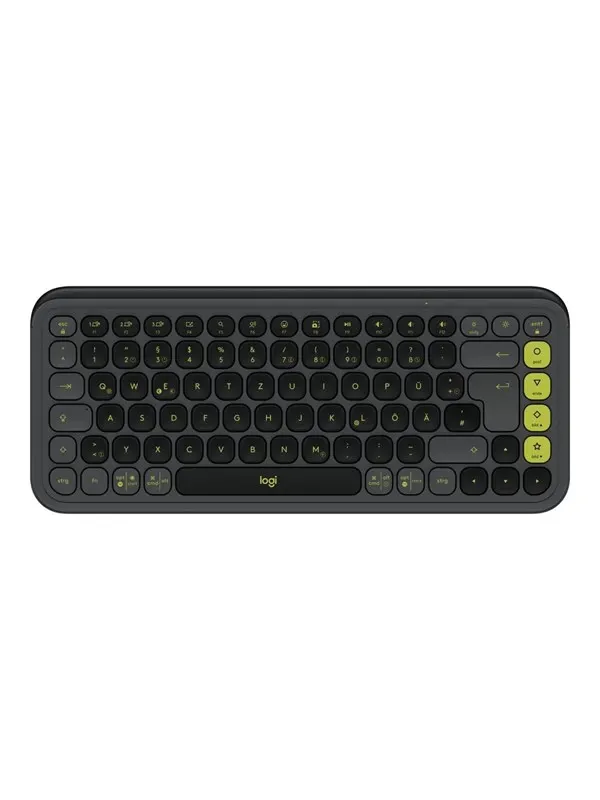 Logitech POP Icon Keys - Tangentbord - Tysk - Grå