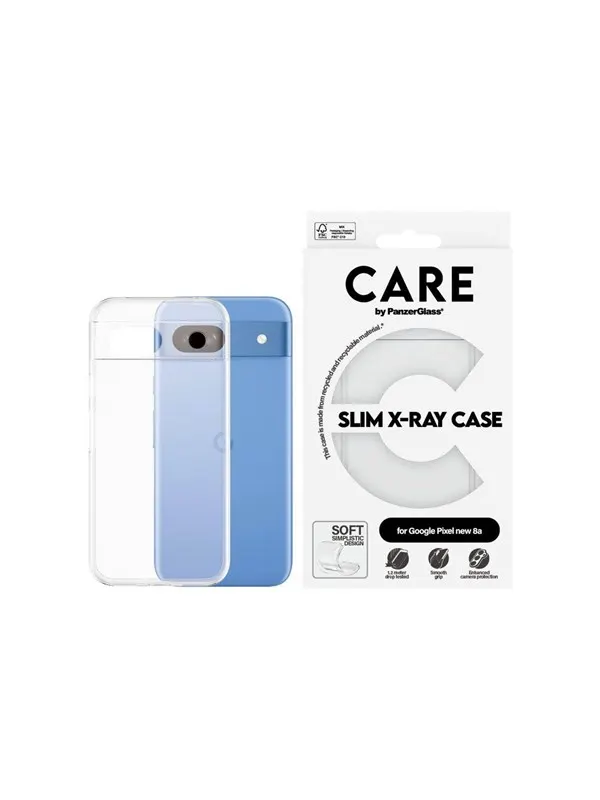 CARE by PanzerGlass Fashionable Case Transparent X-Ray Soft Basic Google Pixel 9a 5G