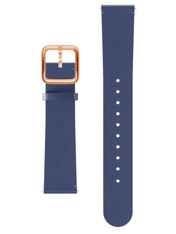 Withings Leather Wristband 18mm Navy Blue &amp; Rose Gold