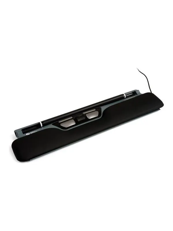 Bakker Elkhuizen ErgoSlider Plus - central pointing device - universal - USB - black dark grey yellow - Central pekdon - Laser - 5 knappar - Grå