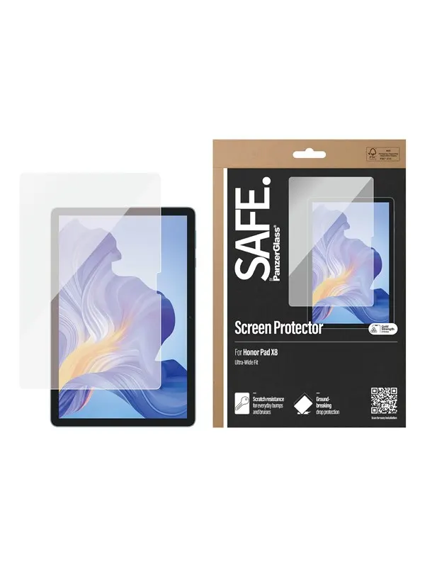 SAFE by PanzerGlass Screen Protector Honor Pad X8 | Ultra-Wide Fit