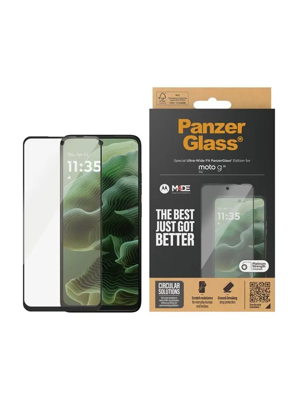 PanzerGlass Screen Protector Motorola Moto G35 5G | Ultra-Wide Fit
