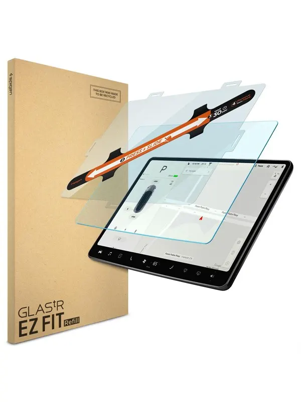 Spigen Tesla EZ Fit Refill Anti Glare Screen Protector 1 Pack - Tesla Model Y (2020-2024)/ Model 3 (2017-2023) - 15"
