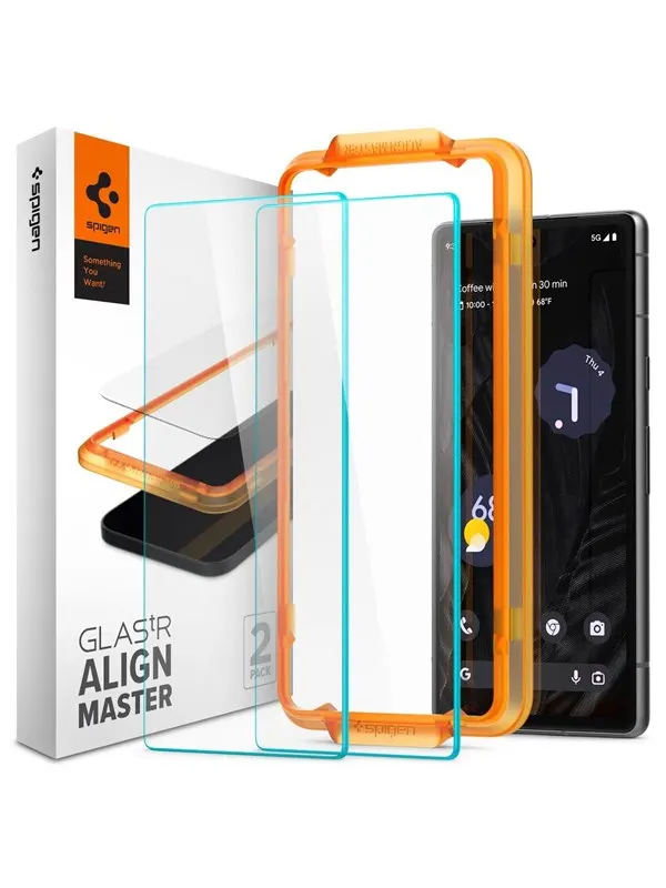 Spigen Glass Align Master Clear 2 Pack - Google Pixel 7a