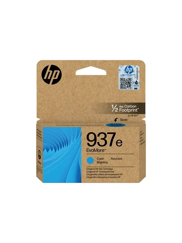 HP 937e / 4S6W6NE EvoMore Cyan Ink
