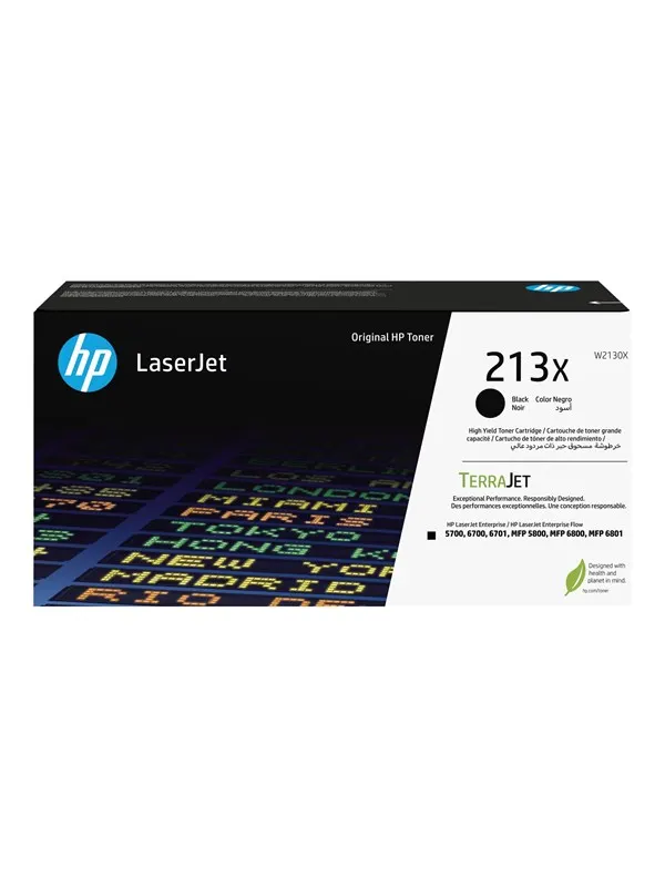 HP 213X / W2130X - Black Toner - High Yield