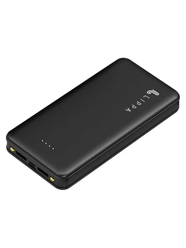 Lippa 20.000 mAh Powerbank 2 x USB-A Output - Black - 20000 Ah