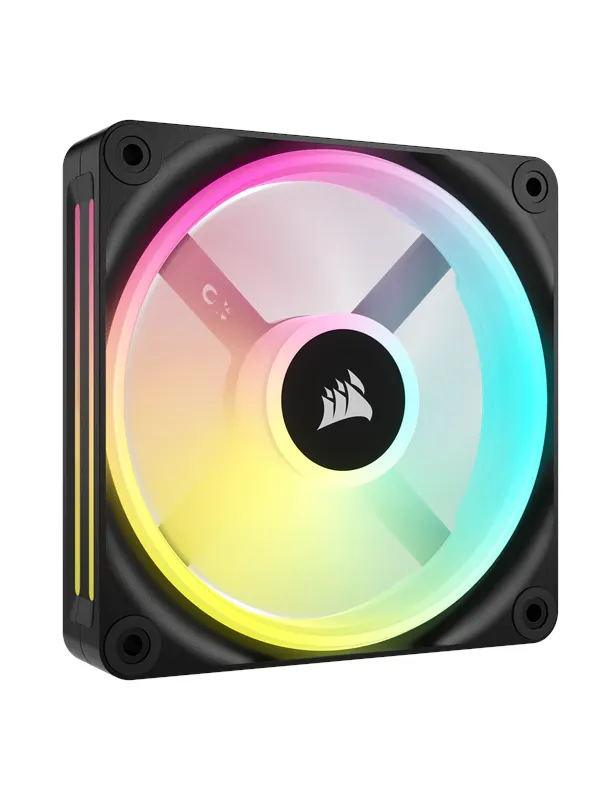 Corsair iCUE LINK QX120 RGB Expansion Fan - Black - Chassi fläkt - 120mm - Svart med RGB LED - 37 dBA