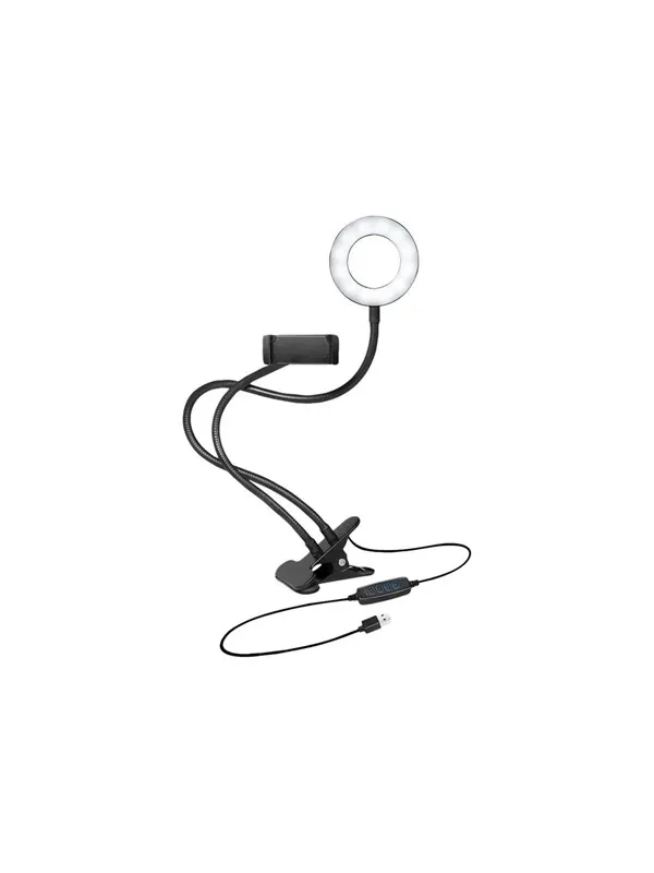 LogiLink Smartphone Ring Light Clamp Mount Ø 8.5 cm