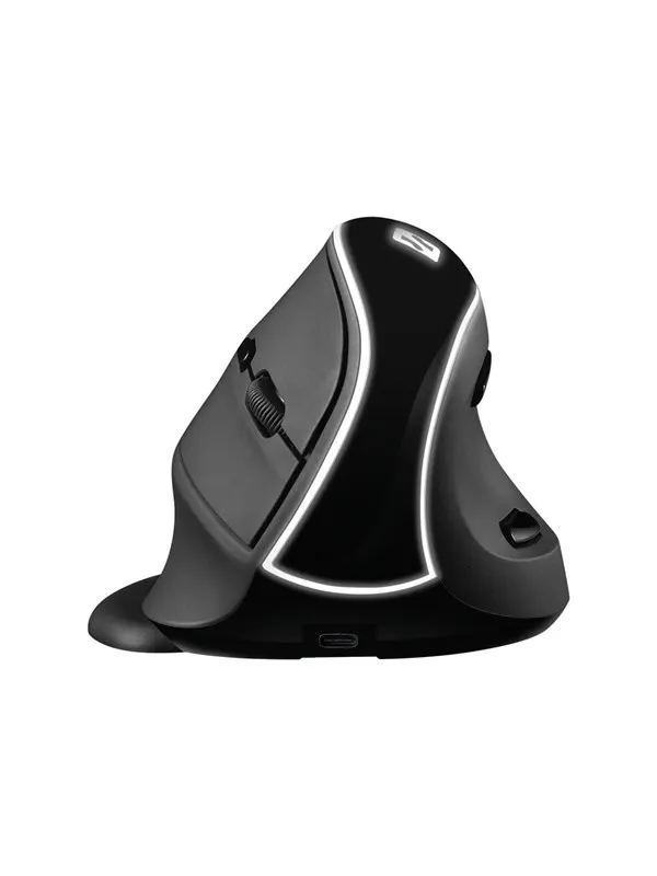 Sandberg Wireless Vertical Mouse Pro - Vertical mouse - Optic - 6 knappar - Svart