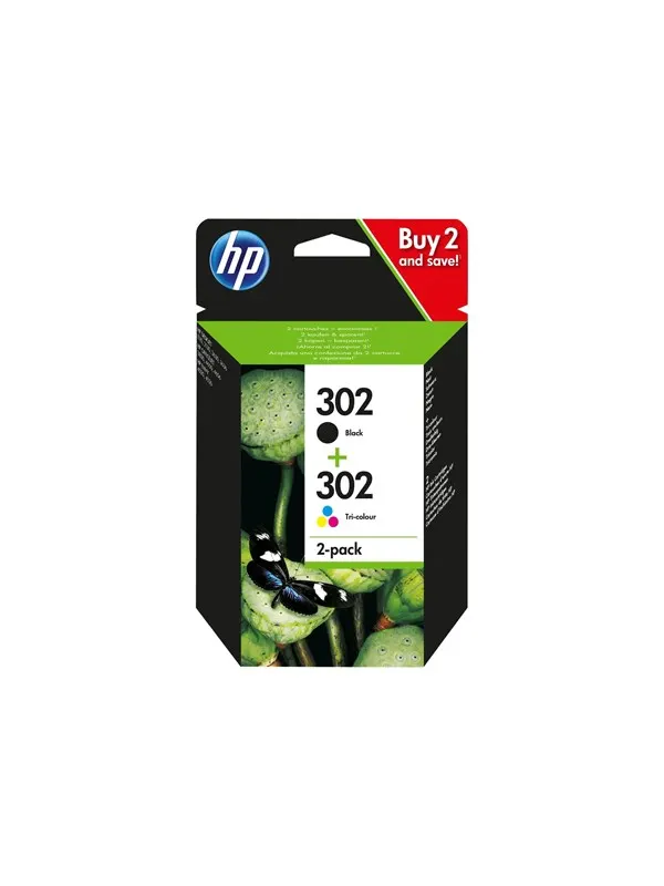 HP 302 / X4D37AE 2-Pack Black and Color Ink