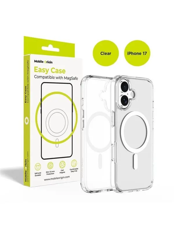 Mobile Origin Hybrid MagSafe Case - clear - iPhone 17