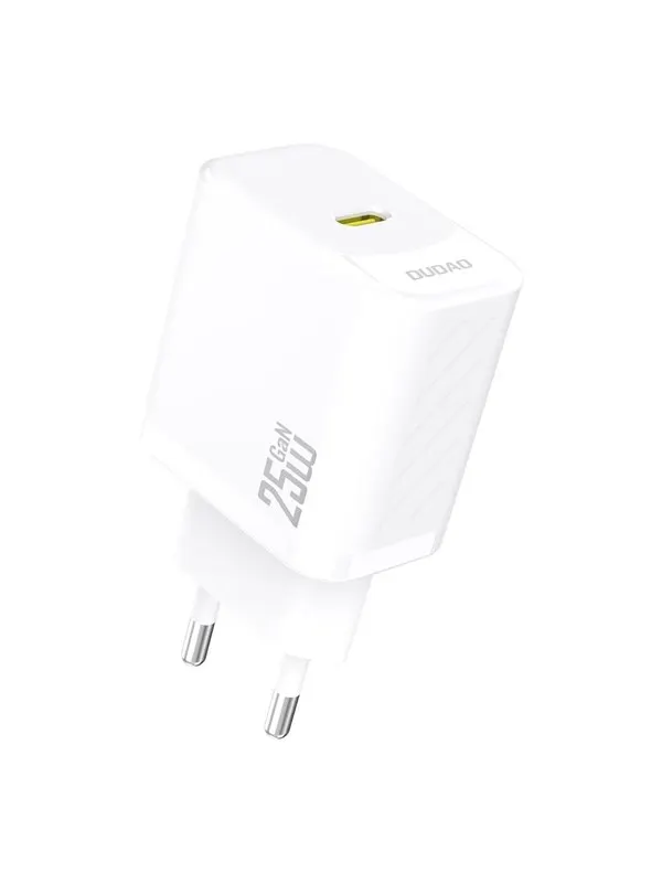 Dudao A27 25W GaN USB-C Wall Charger - White