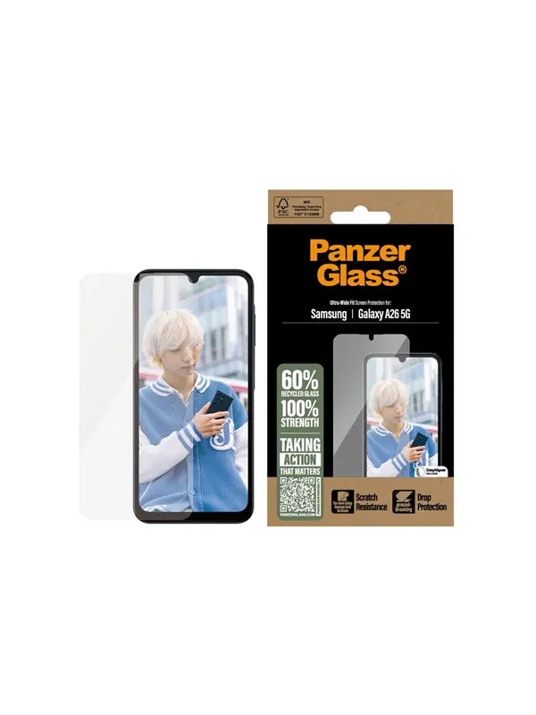 PanzerGlass Screen Protector Samsung Galaxy A26 5G | Ultra-Wide Fit