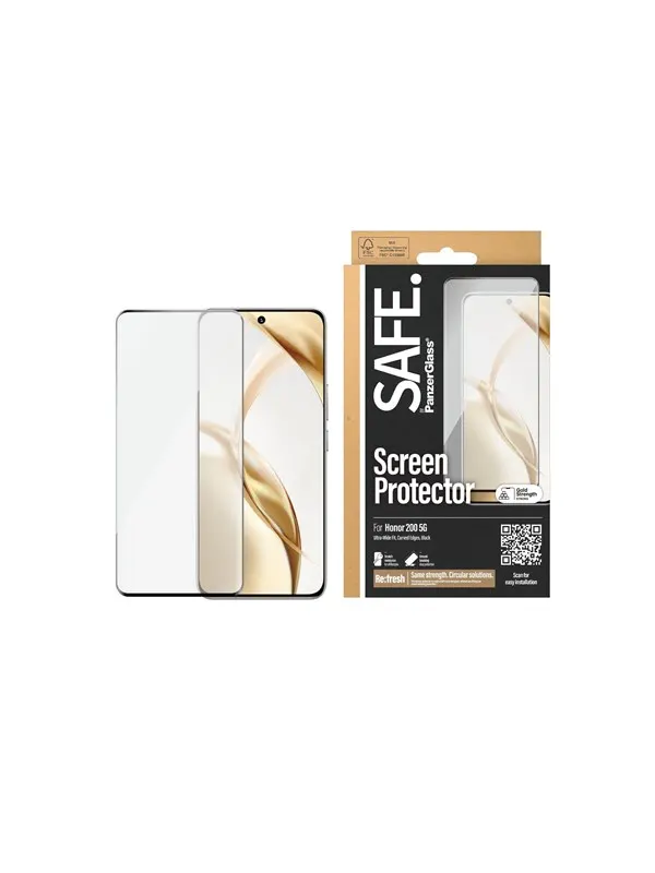 SAFE by PanzerGlass Screen Protector Honor 200 5G | Ultra-Wide Fit