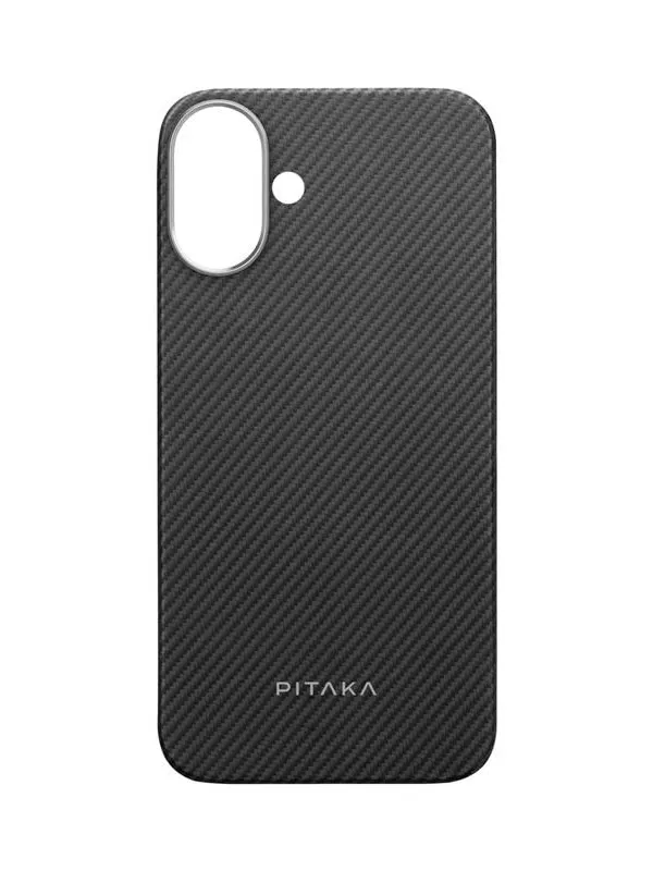 PITAKA Ultra-Slim Case Black/Grey Twill - iPhone 16