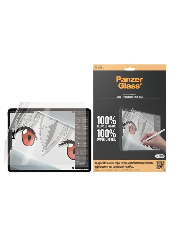 PanzerGlass GraphicPaper® Screen Protector iPad Pro 12.9'' (2018 2020 2021 2022) | Ultra-Wide Fit