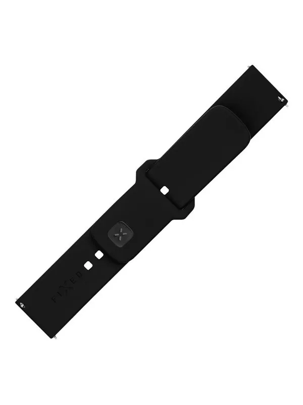FIXED Silikonrem för Smartwatch Universal 20 mm Svart