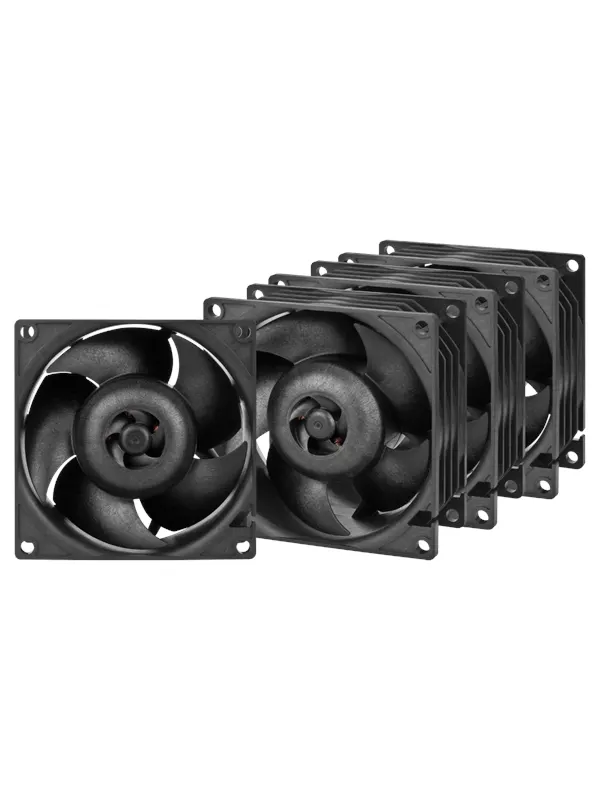 Arctic Server Fan S8038-10K - 4-pack - Chassi fläkt - 80mm - Svart